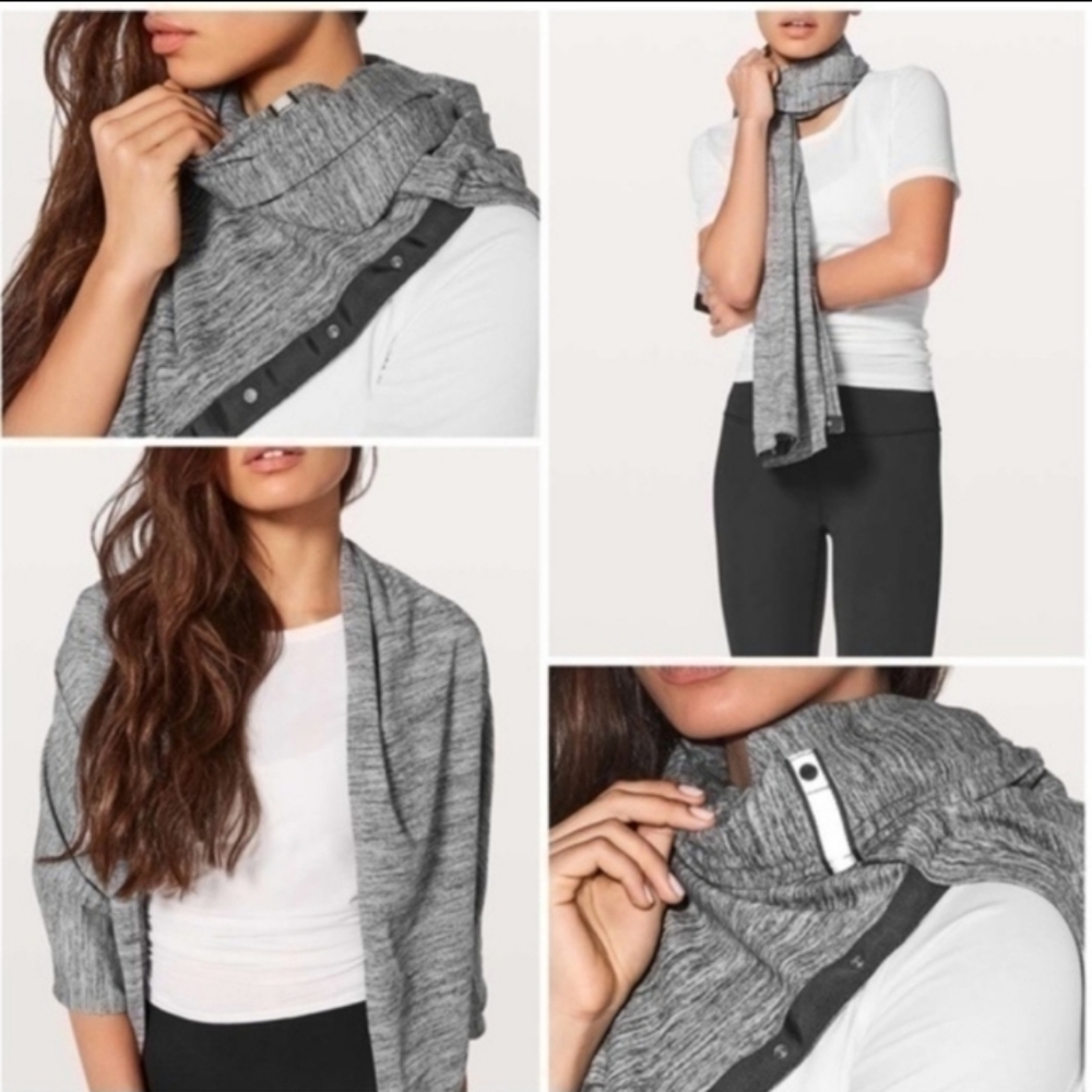 Lululemon gray scarf wrap